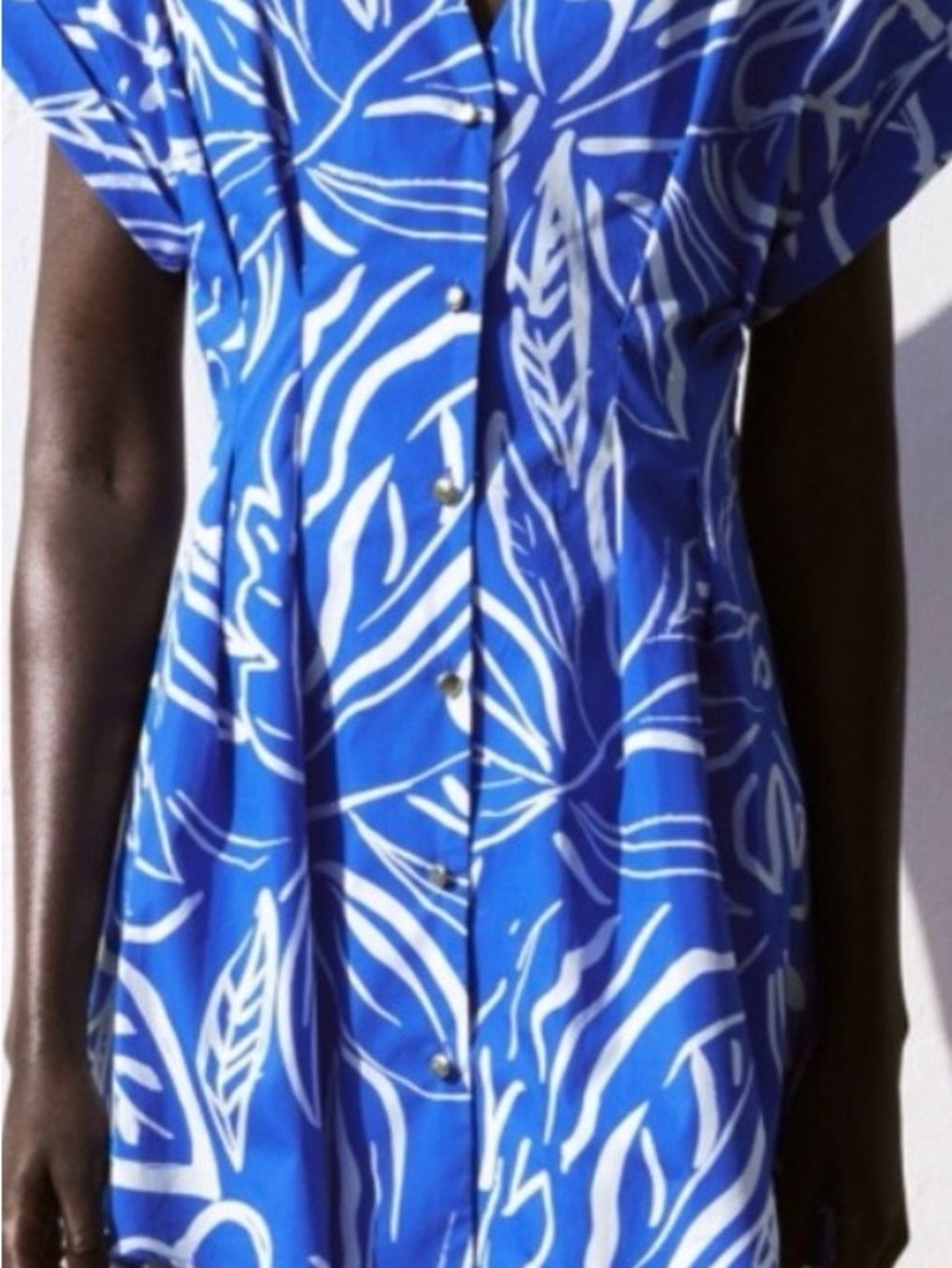 Zara Blue and White Mini Dress